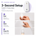Velora PureGlow™ Self-Cleaning UV Toilet Sanitizer & Night Light