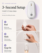 Velora PureGlow™ Self-Cleaning UV Toilet Sanitizer & Night Light