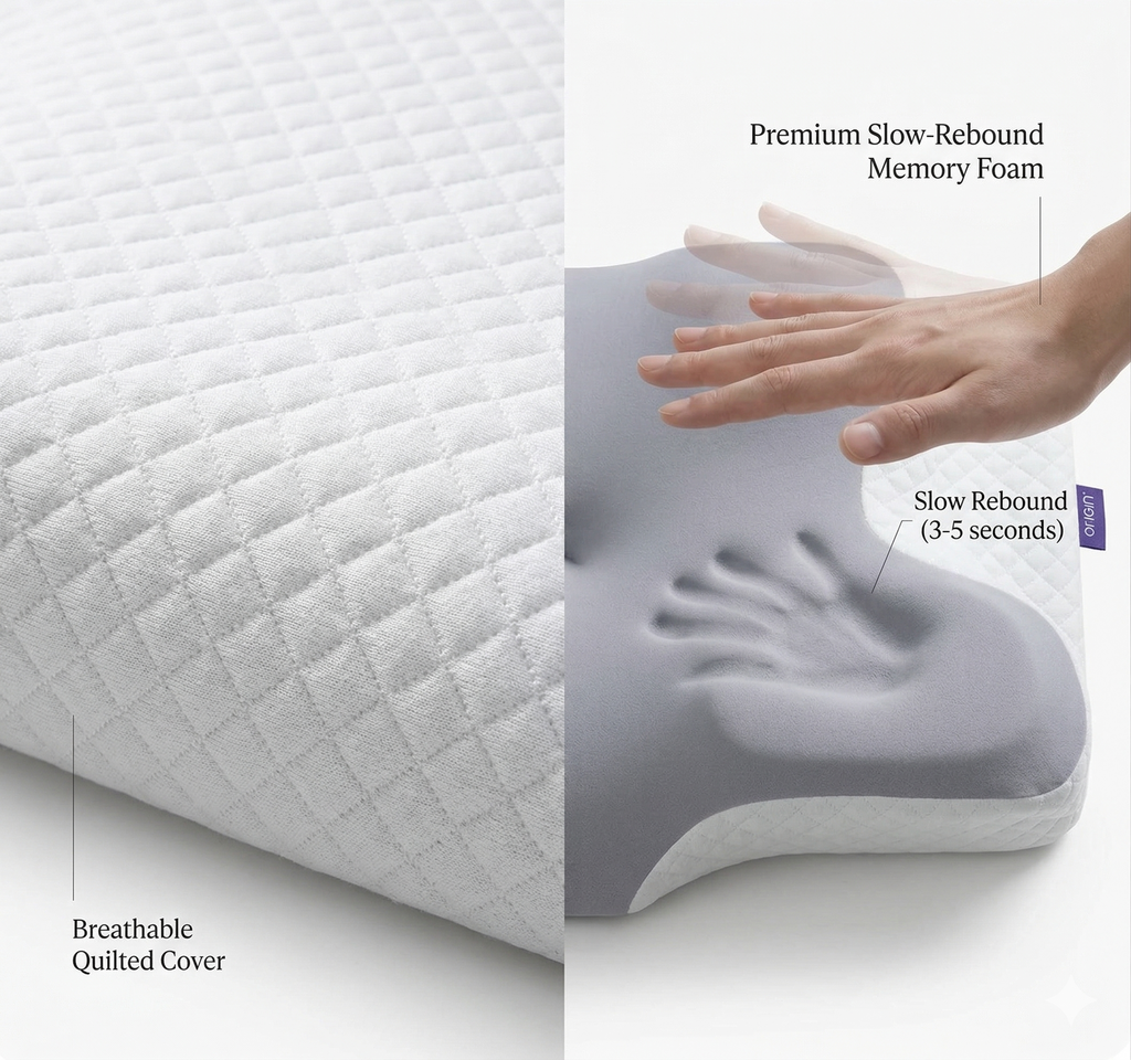 Ergonomic Cervical Support Pillow