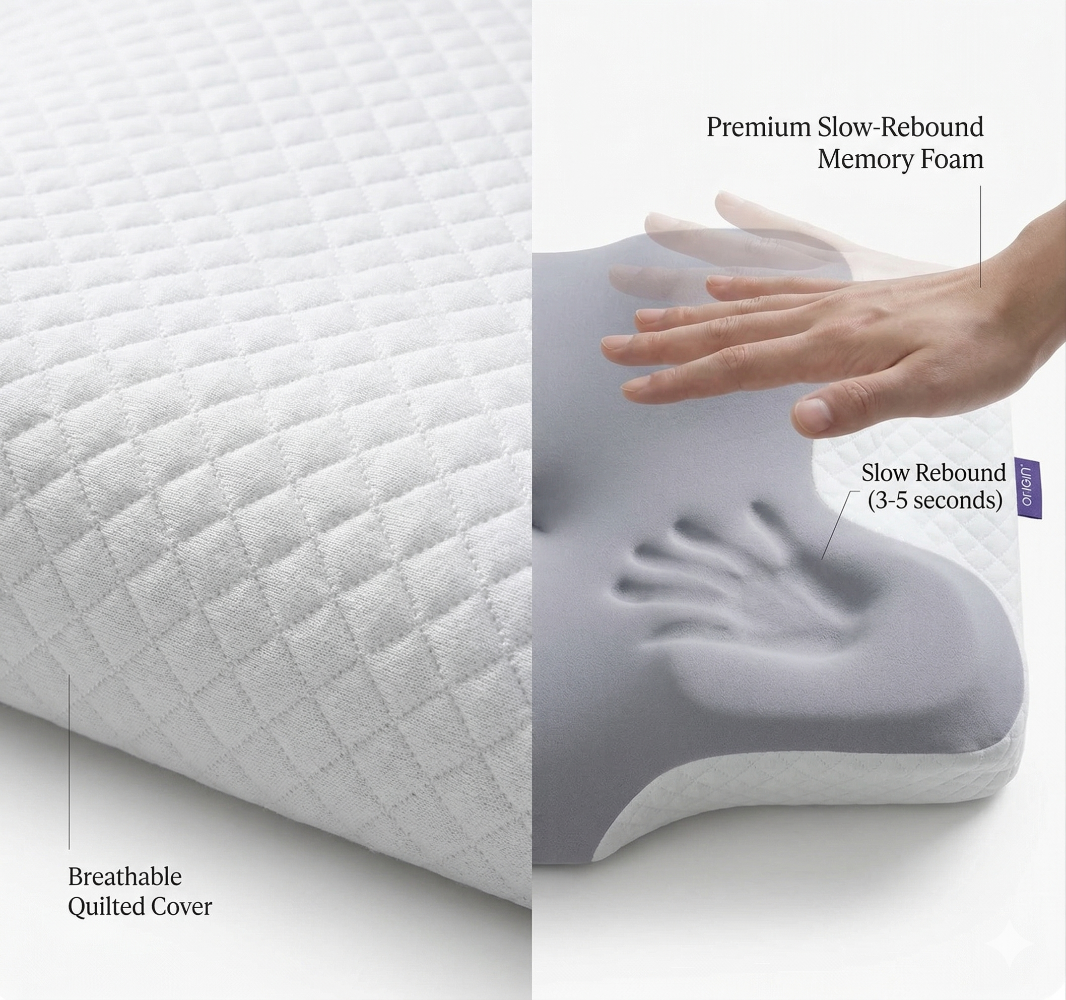 Ergonomic Cervical Support Pillow