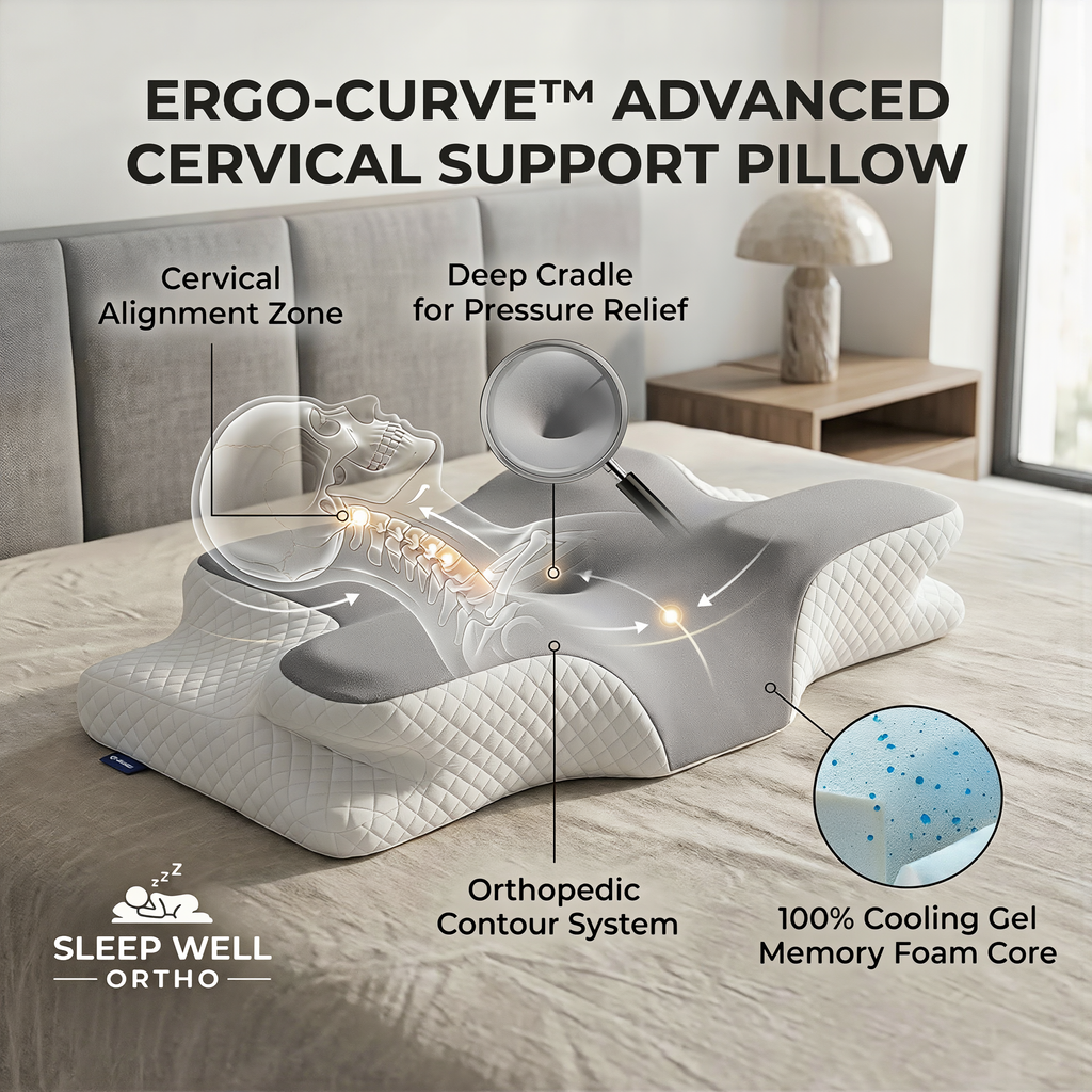 Ergonomic Cervical Support Pillow