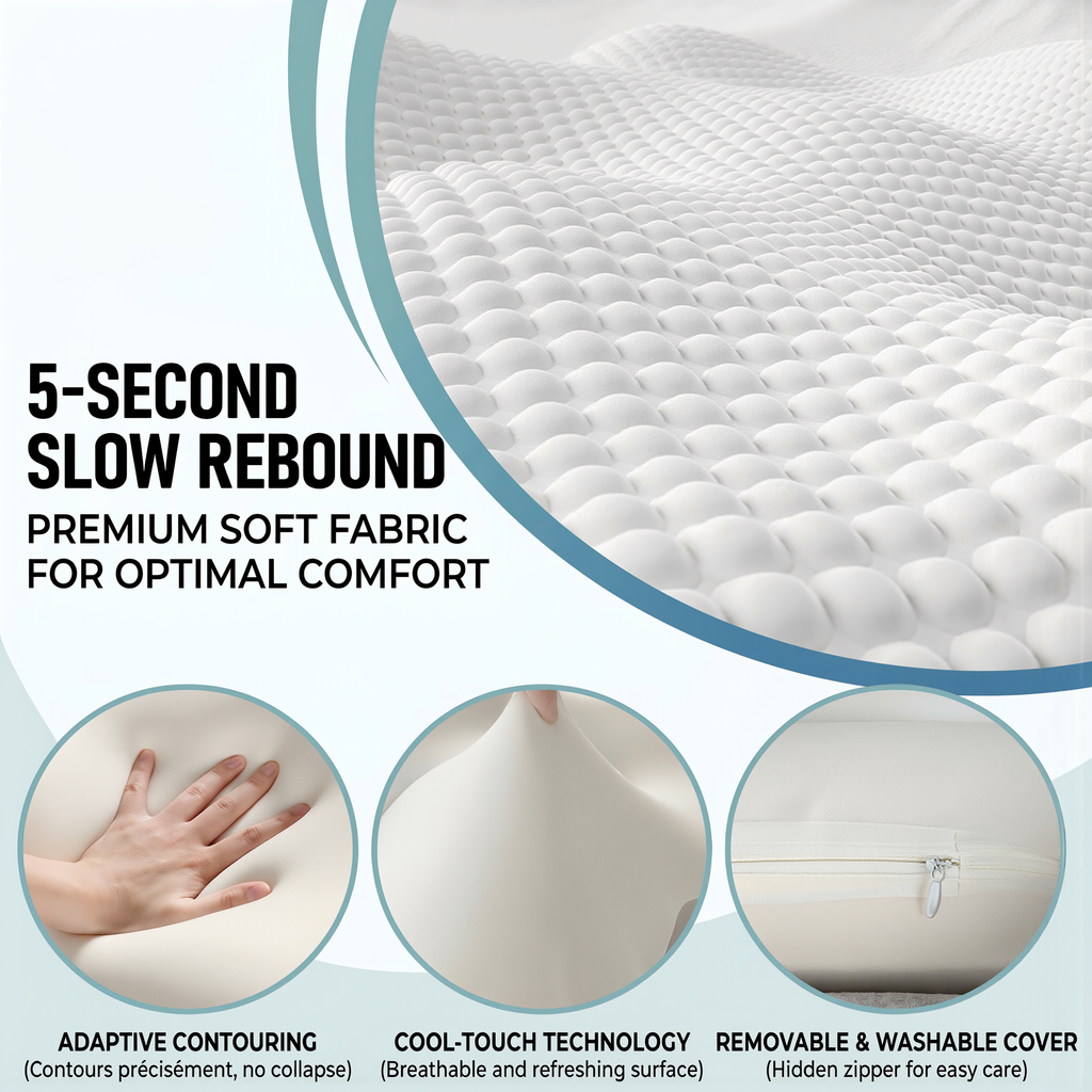 Ergonomic Cervical Support Pillow
