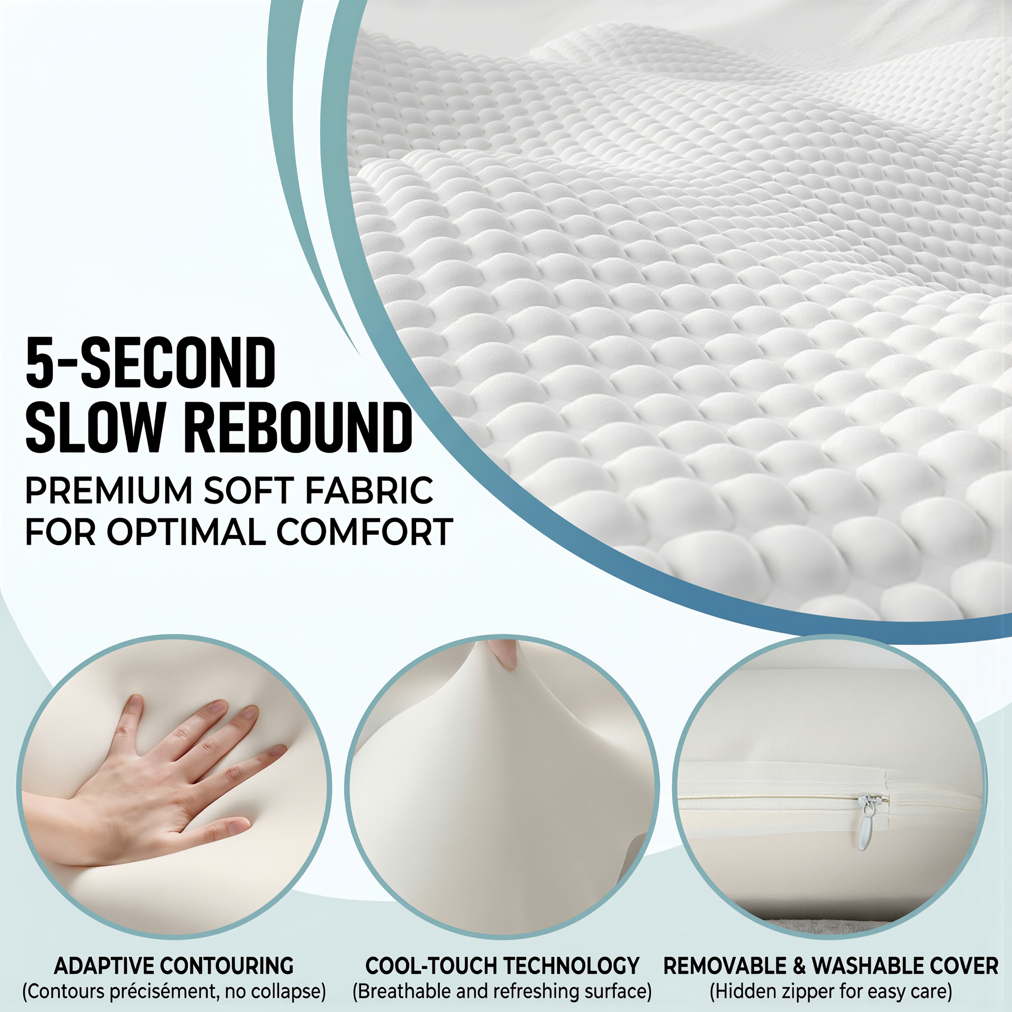 Ergonomic Cervical Support Pillow